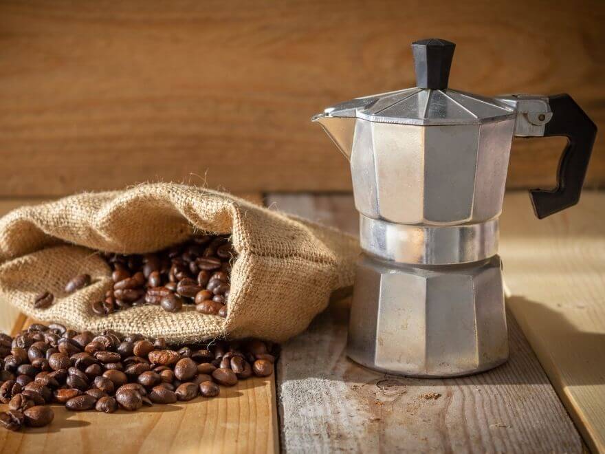 How to Make Coffee Using an Italian Coffee Maker - Down The Range Coffee
